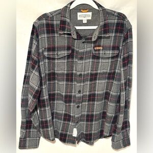 Field & Stream Men's Black and Red Plaid Shirt
